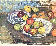 Maurice Prendergast Still Life Apples Vase Sweden oil painting reproduction